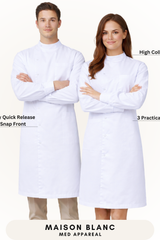 The Howie Lab Coat – Polycotton Cotton Stand Collar Professional Fit (MB001PC)